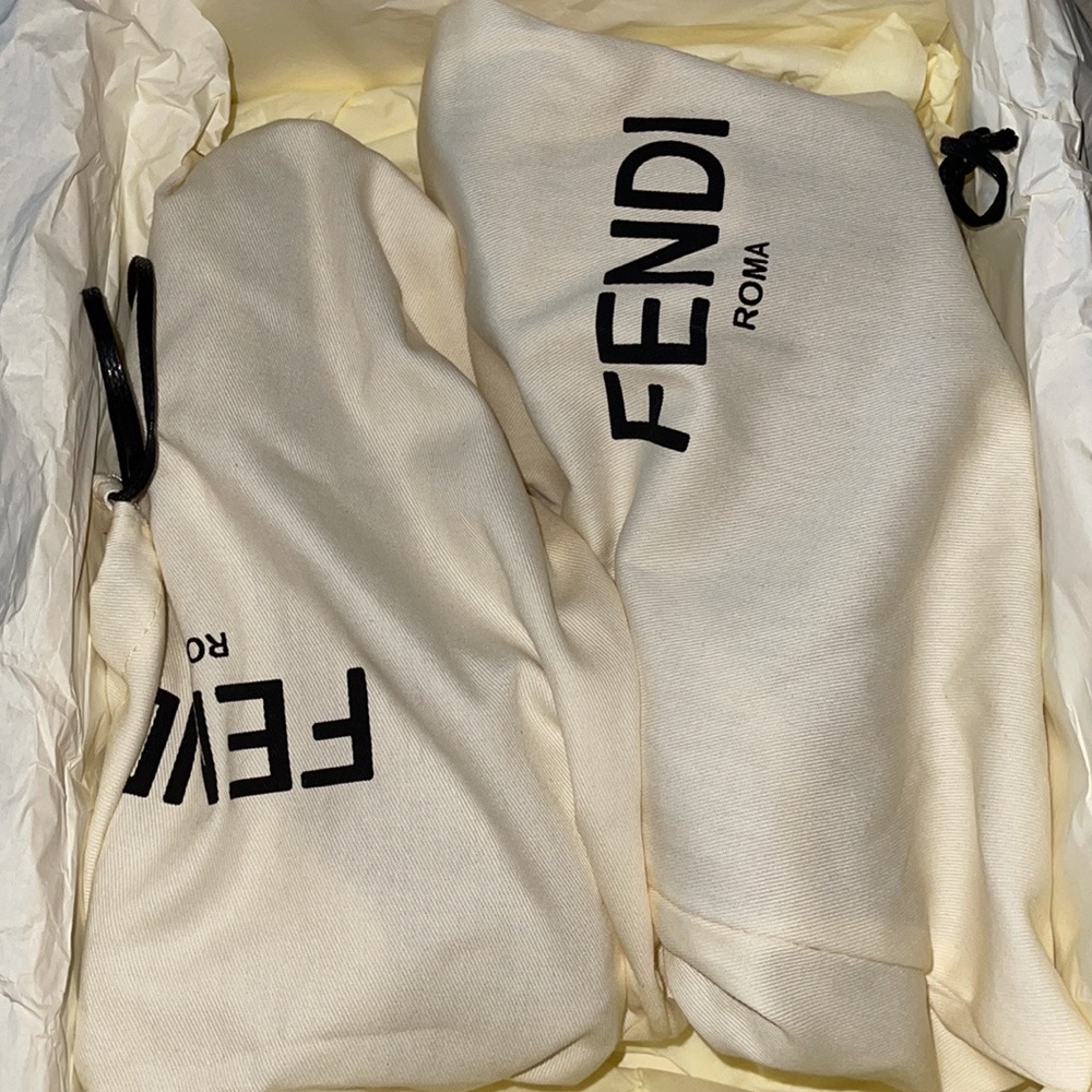 NEW Fendi Women Sneakers Snug-fit Ffluid Sneakers - Picture 7 of 10